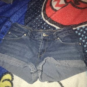 Blue jean shorts